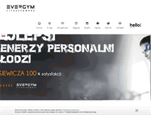 Tablet Screenshot of evergym.pl